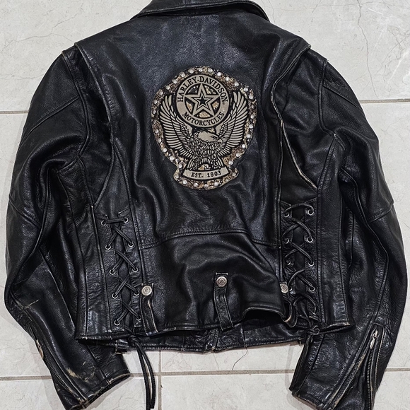Vintage Harley-Davidson Black Leather Jacket - Picture 5 of 6